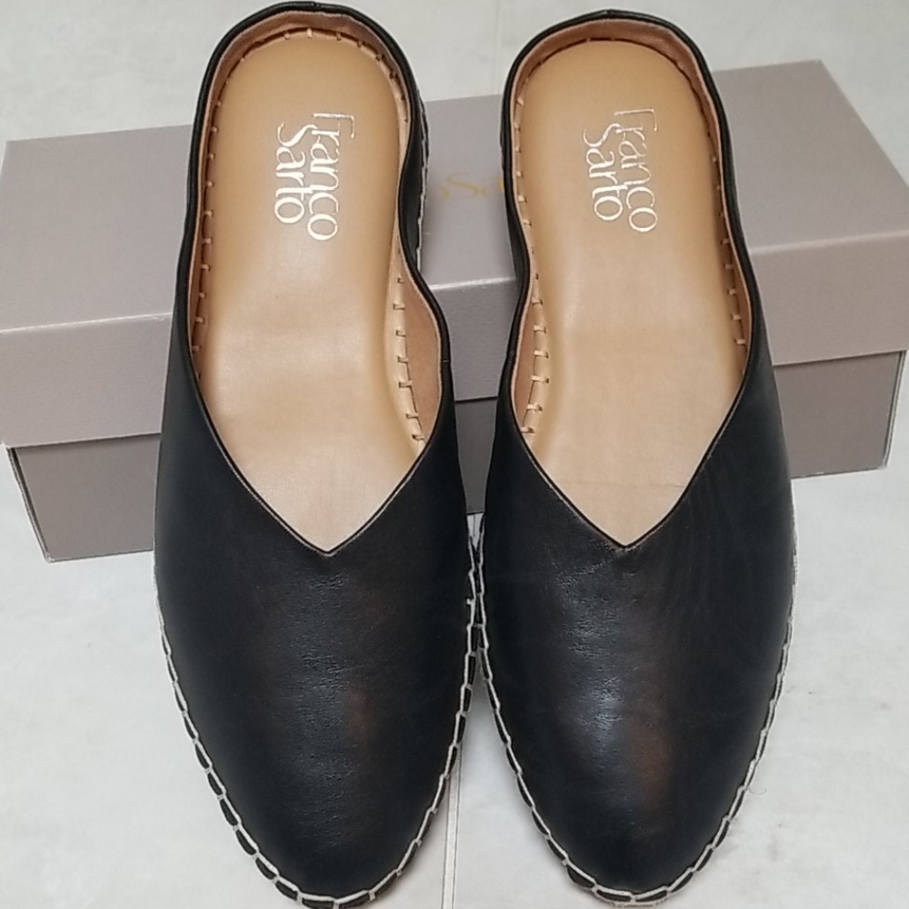 🚨NEW LIST! Franco Sarto Leather Espadrille Mules